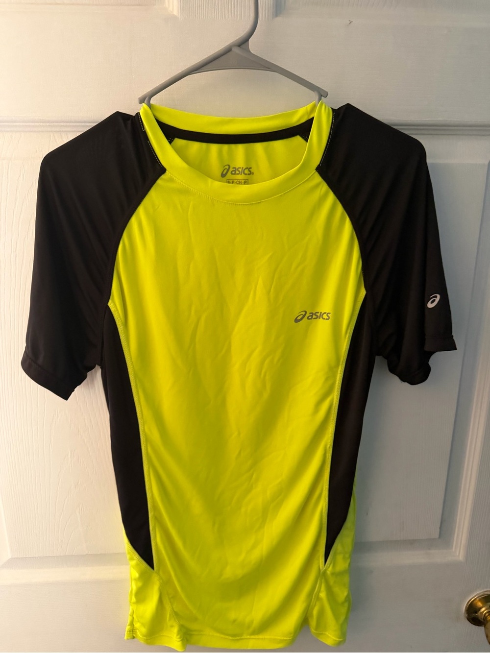 ASICS Men's Neon Yellow & Black Swim Top